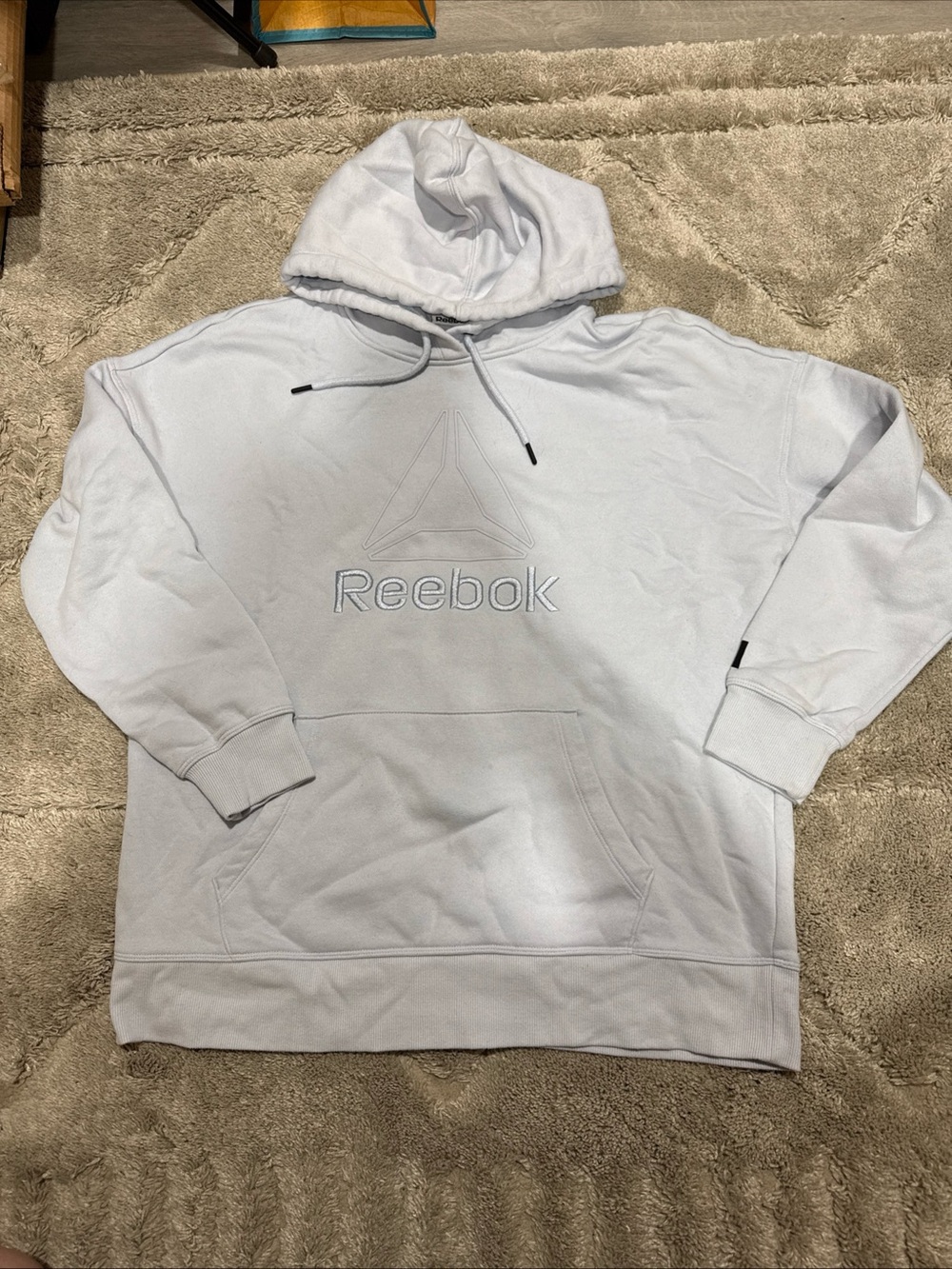 Reebok pullover hoodie, periwinkle color, maybe size large